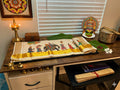 Kerala Kasavu Tissue Saree – Royal Procession Mural Design - Meera's Mini Mavericks