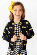 Iowa Black Tigerhawk Satin Jacket