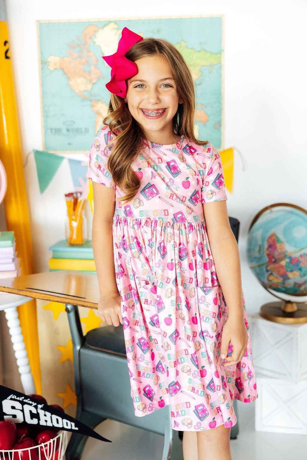 2nd Grade S/S Pocket Twirl Dress