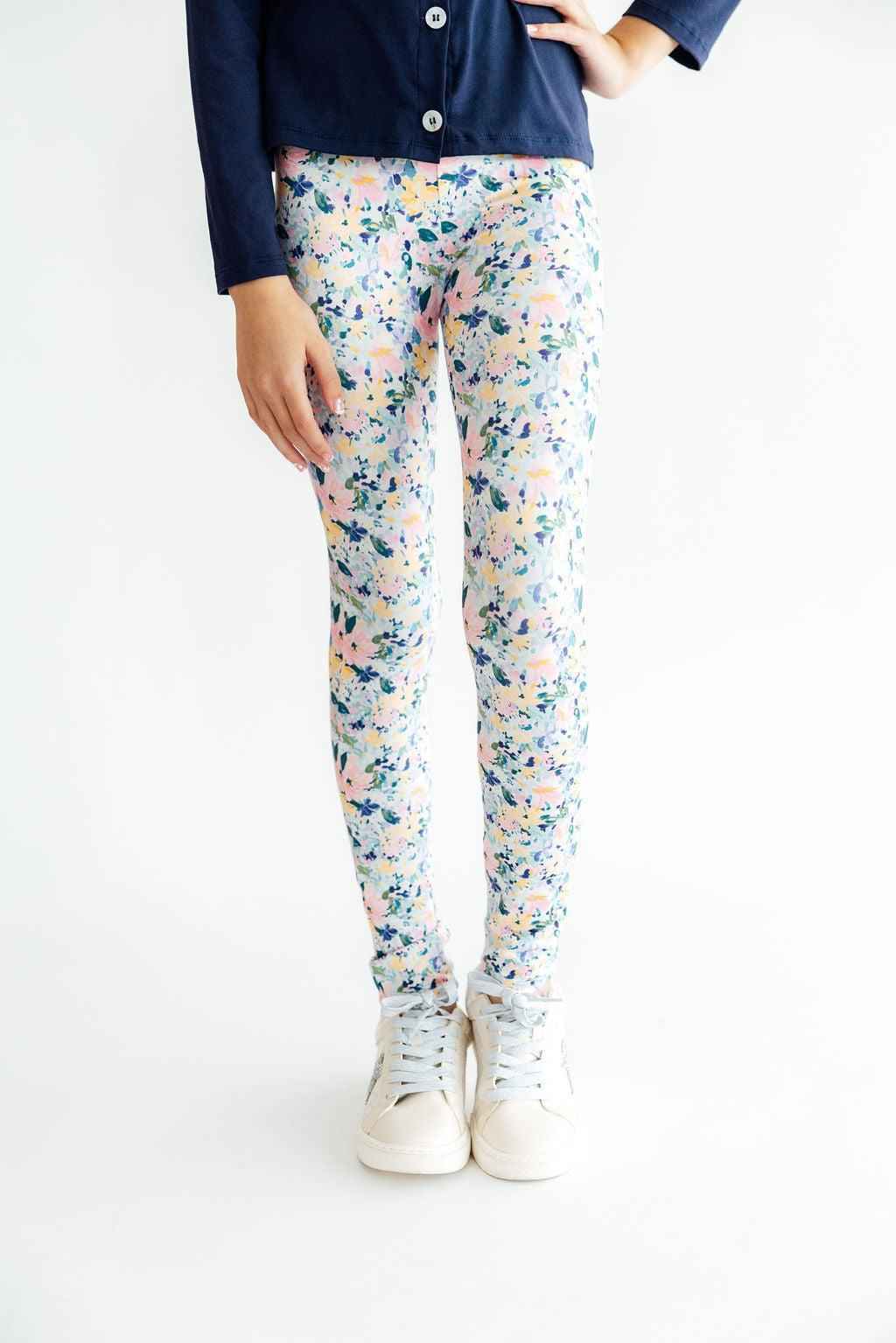 Fall Floral Leggings - Meera's Mini Mavericks