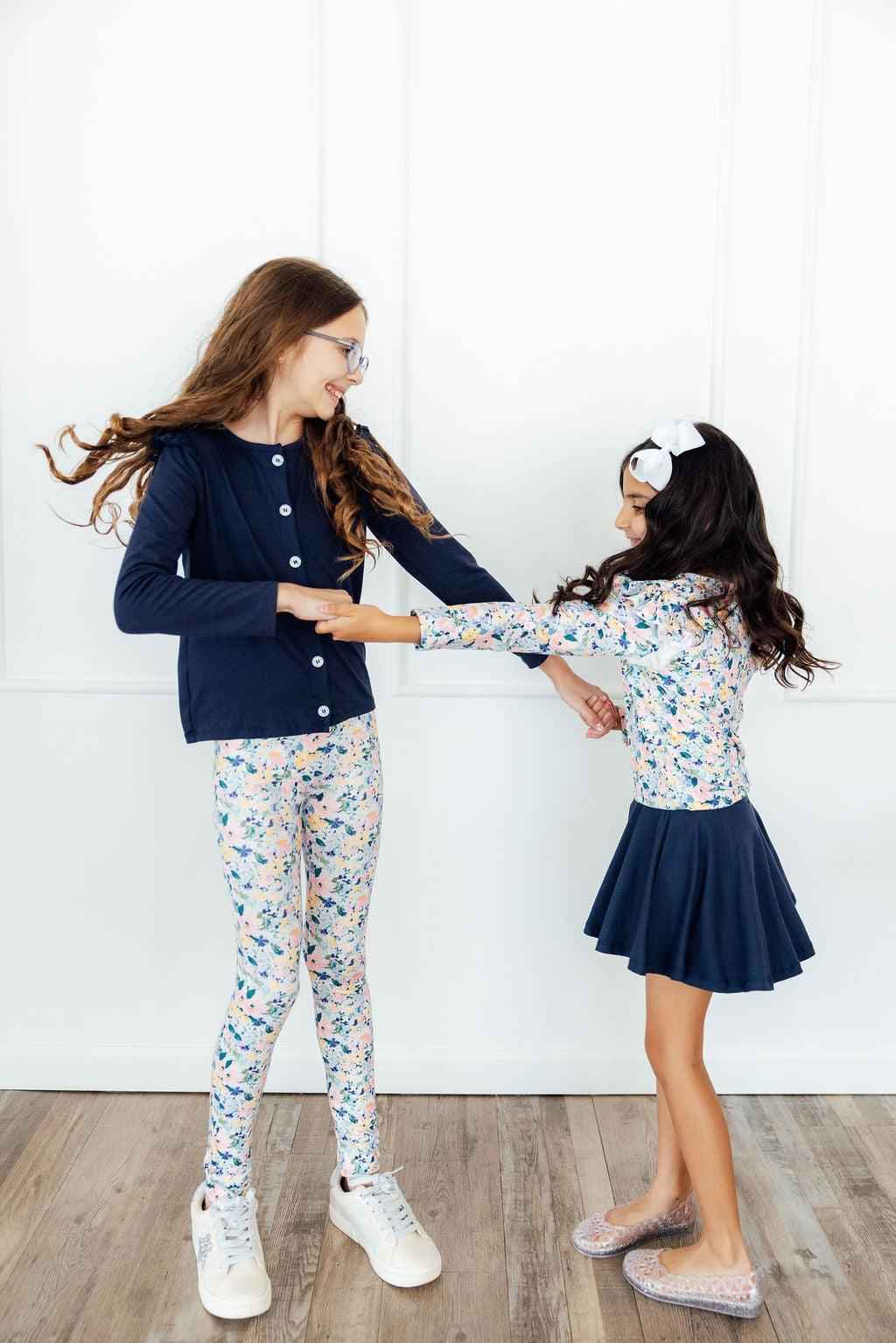 Fall Floral Leggings - Meera's Mini Mavericks