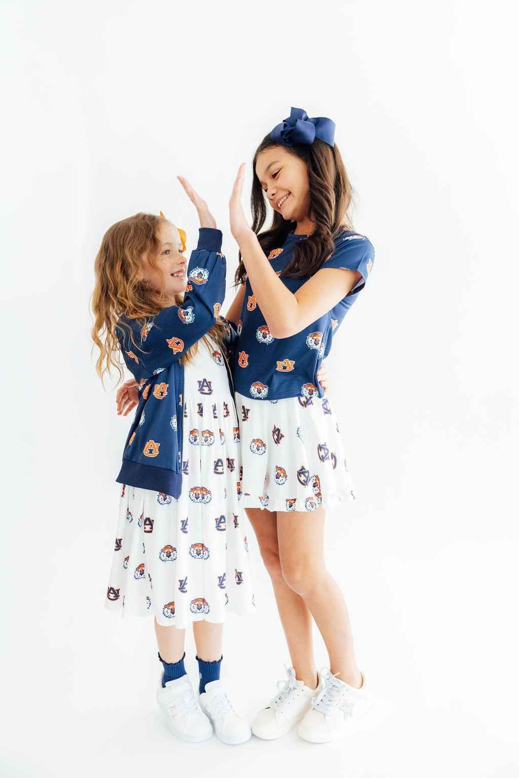 Auburn White Aubie Ruffle Twirl Skort