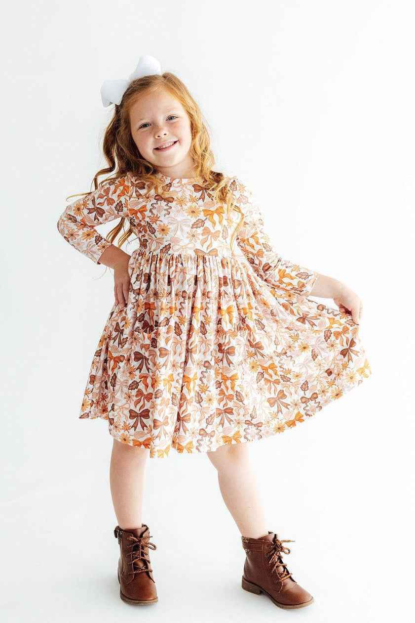 Fall Harvest L/S Pocket Twirl Dress