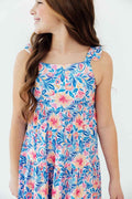 Watercolor Floral Ruffle Maxi Dress - Meera's Mini Mavericks