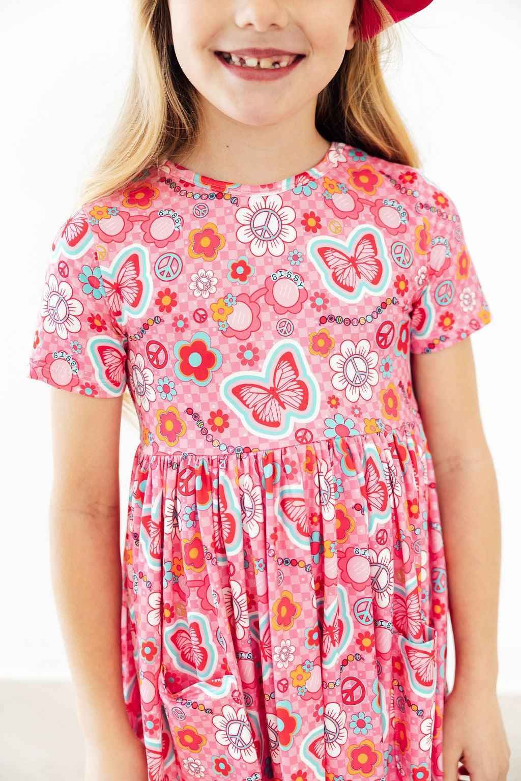 Hippie Sissy S/S Pocket Twirl Dress